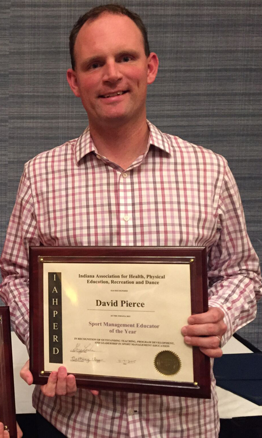 David Pierce receiving an award